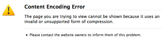 CONTENT ENCODING ERROR PICTURE