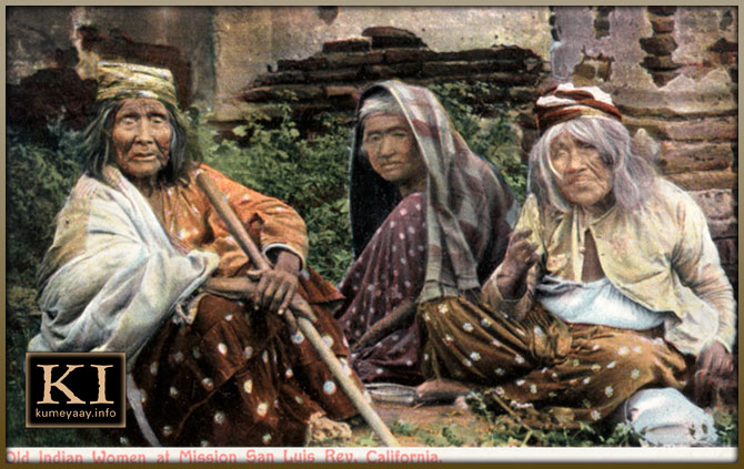 MISSION INDIANS POSTCARD