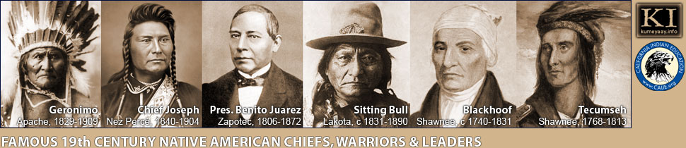 FAMOUS INDIAN CHIEFS