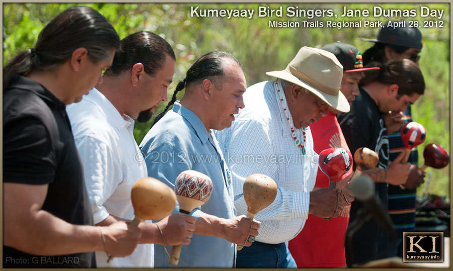 KUMEYAAY BIRD SINGERS SAN DIEGO TRIBAL COMMUNITY HONORING