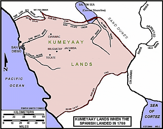 Spanish Landing Map 1776