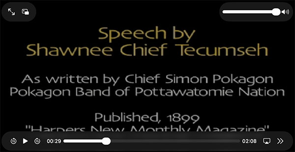 Kumeyaay Yuman Native American Bird Singing Cocopah Free Cultural Multimedia Movie Shawnee Tecumseh Speech, early 1800s Pokagon Pottawatomie Indian and music CD audio recording Native American singing gourd rattles.