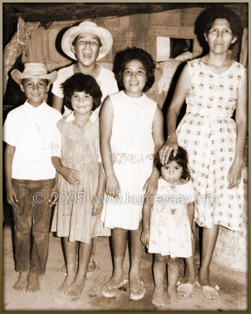 Kumeyaay Paipai Family Photo 1966