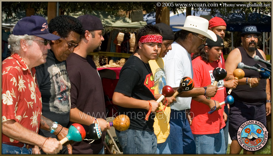 Kumeyaay Indian Singers Playing Kumeyaay Gourd Rattles Pictures...