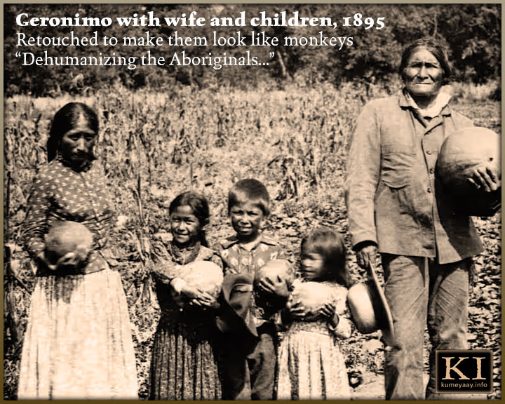 GERONIMO WIFE WITH MONKEY FACE